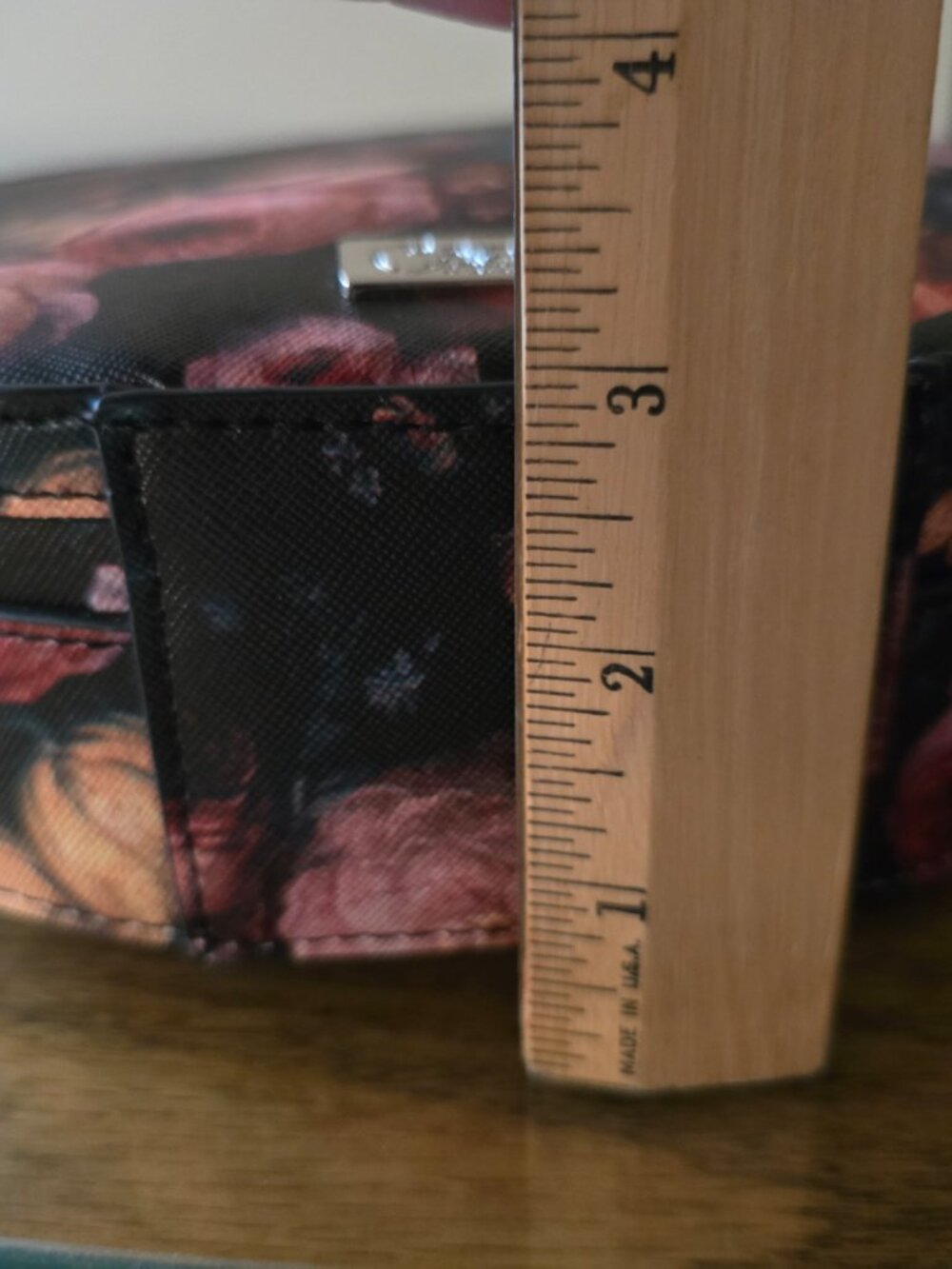 NWT Carlos Floral Barrel Crossbody / Shoulder Purse - Picture 7 of 9
